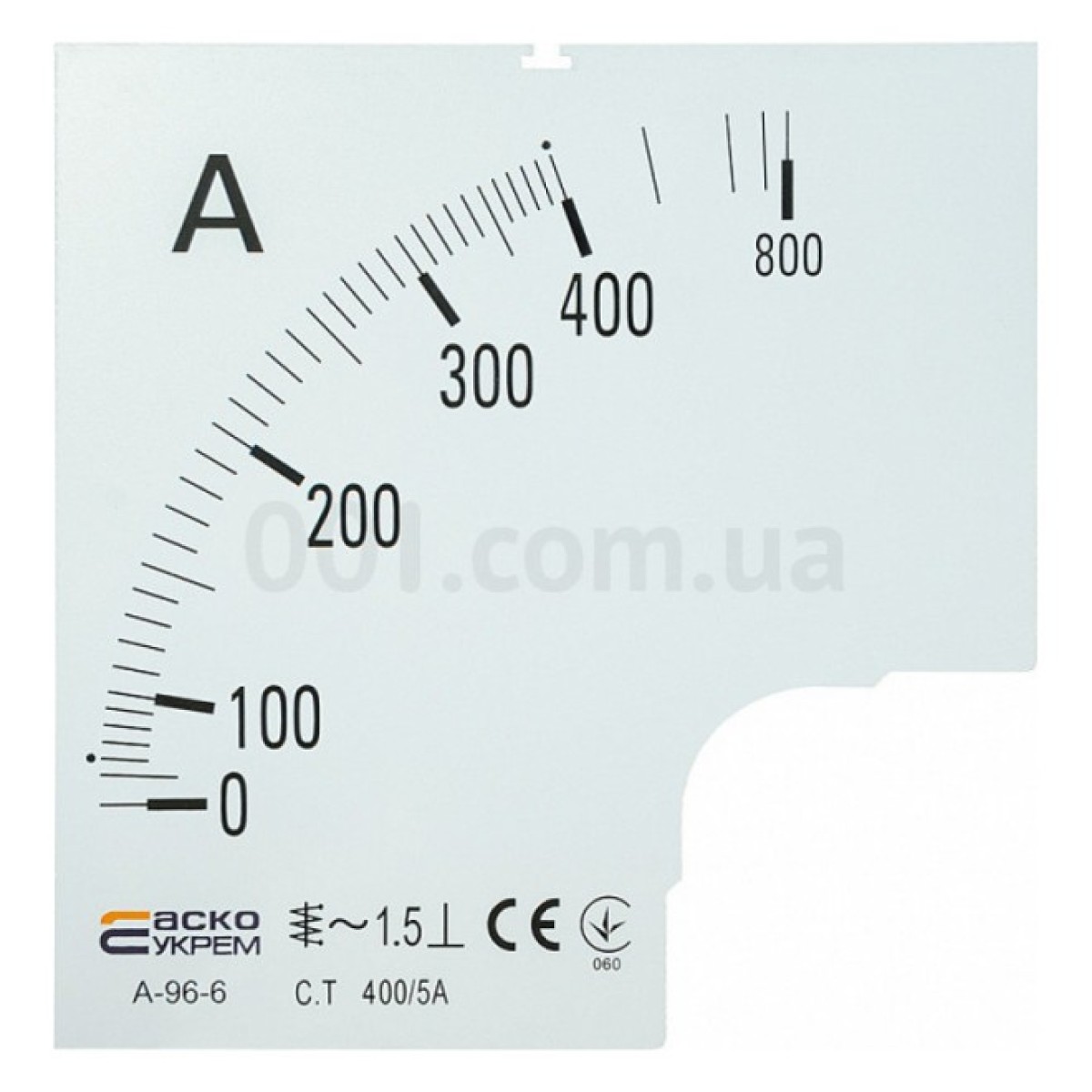 Шкала 400/5А до амперметра трансформаторного включення A-96-6 (96×96 мм), АСКО-УКРЕМ 256_256.jpg