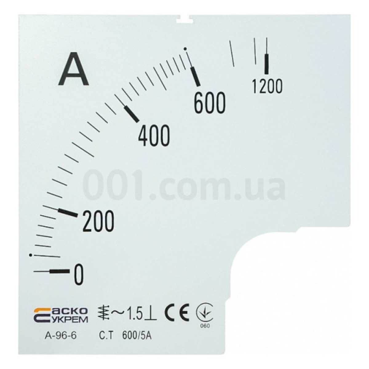 Шкала 600/5А до амперметра трансформаторного включення A-96-6 (96×96 мм), АСКО-УКРЕМ 256_256.jpg