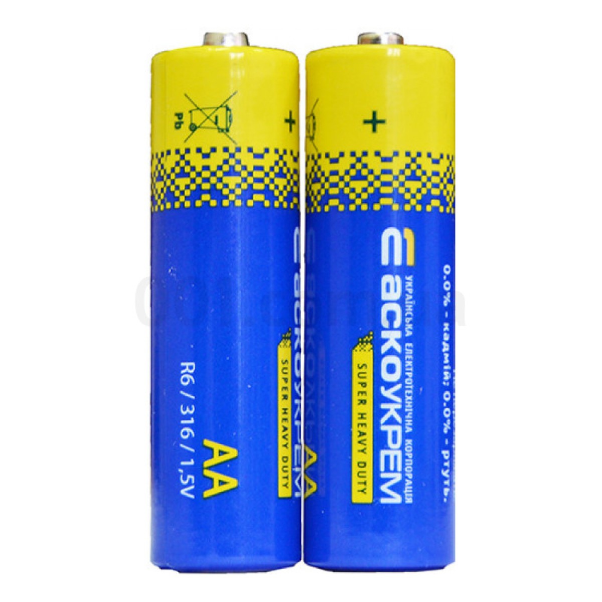 Батарейка сольова АА.R6.SP2, типорозмір AA упаковка shrink 2 шт., АСКО-УКРЕМ 98_98.jpg