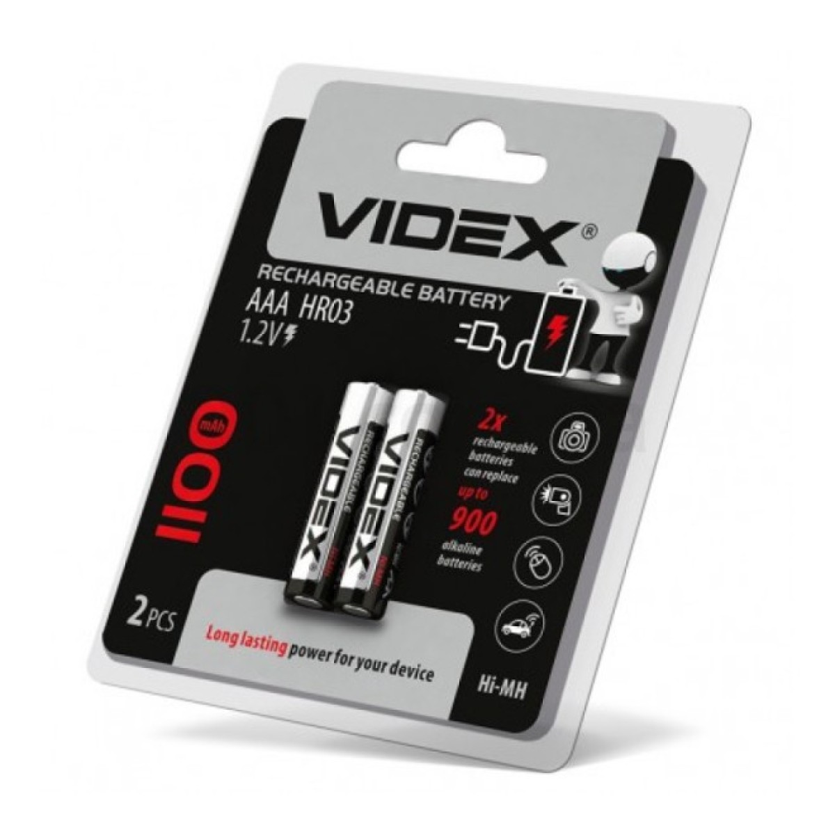 Аккумулятор HR03/AAA 1100mAh упаковка blister 2 шт., VIDEX 98_98.jpg