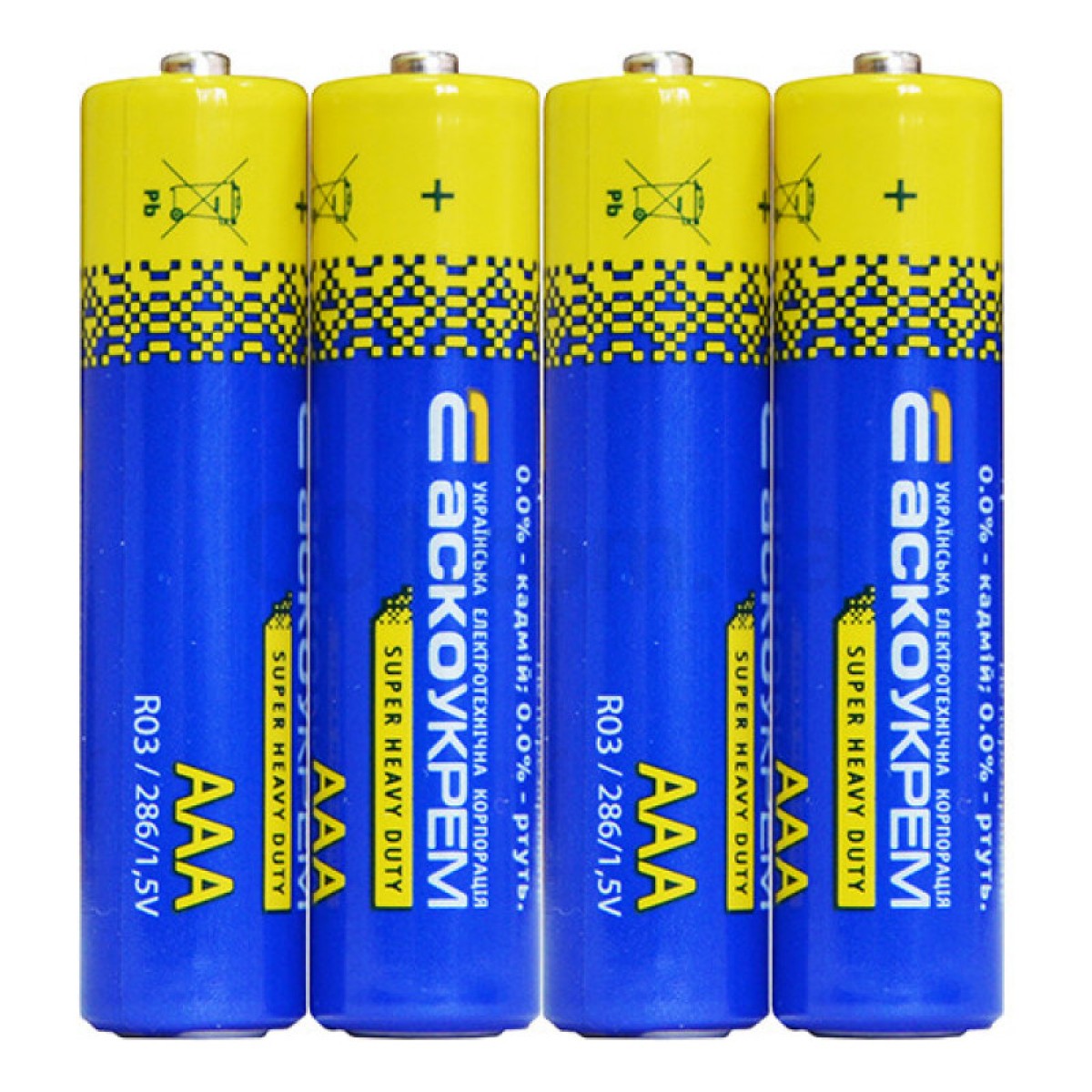 Батарейка сольова AАА.R03.SP4, типорозмір AAA упаковка shrink 4 шт., АСКО-УКРЕМ 98_98.jpg