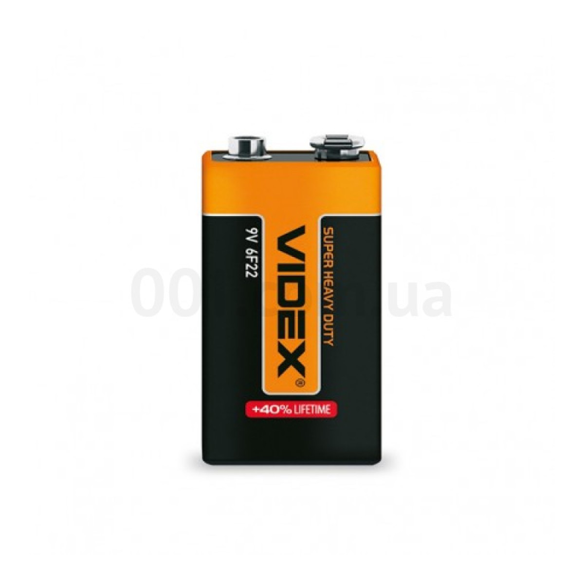 Батарейка солевая 6F22/9V (Крона) упаковка shrink, VIDEX 256_256.jpg
