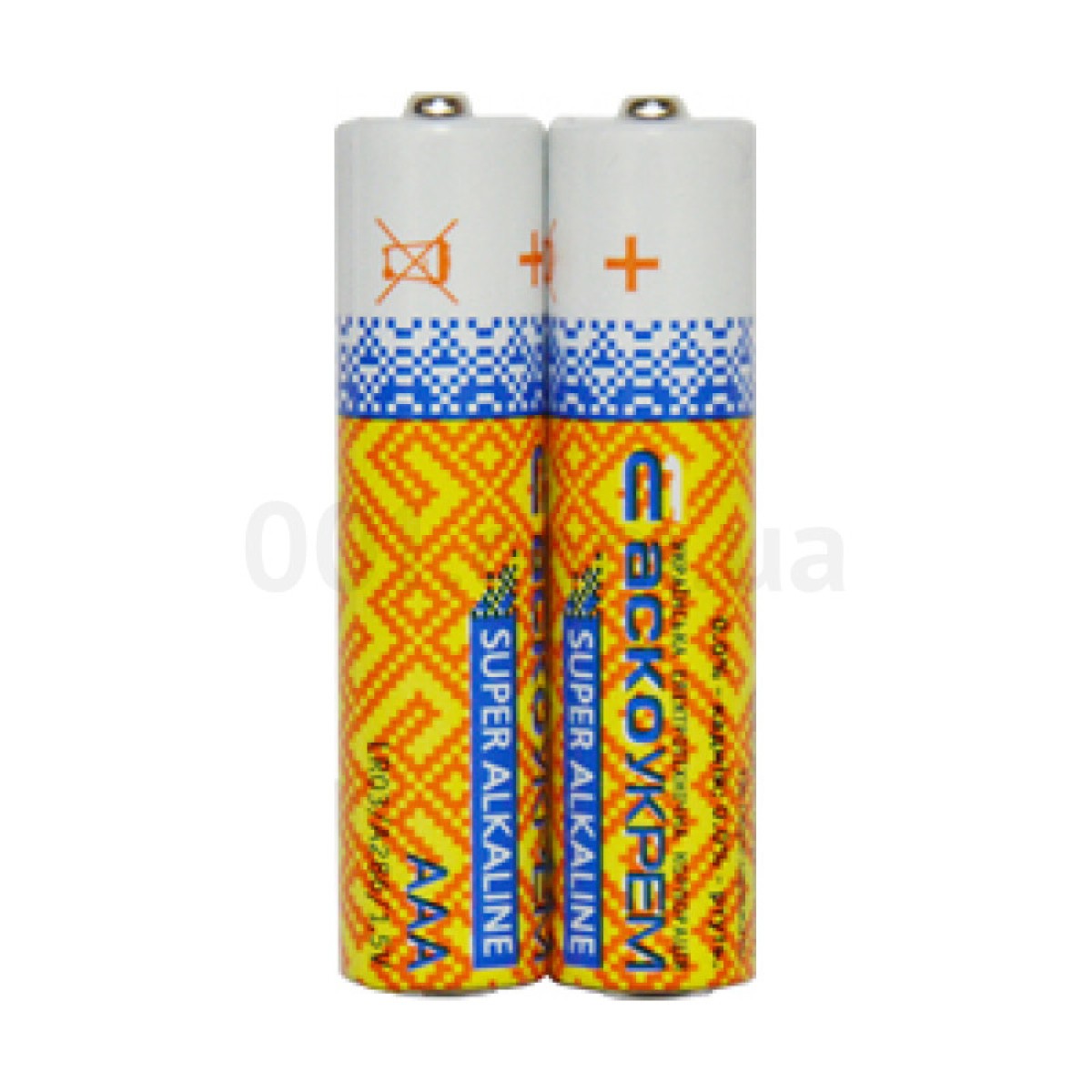 Батарейка лужна AАА.LR03.SP2, типорозмір AAA упаковка shrink 2 шт., АСКО-УКРЕМ 256_256.jpg