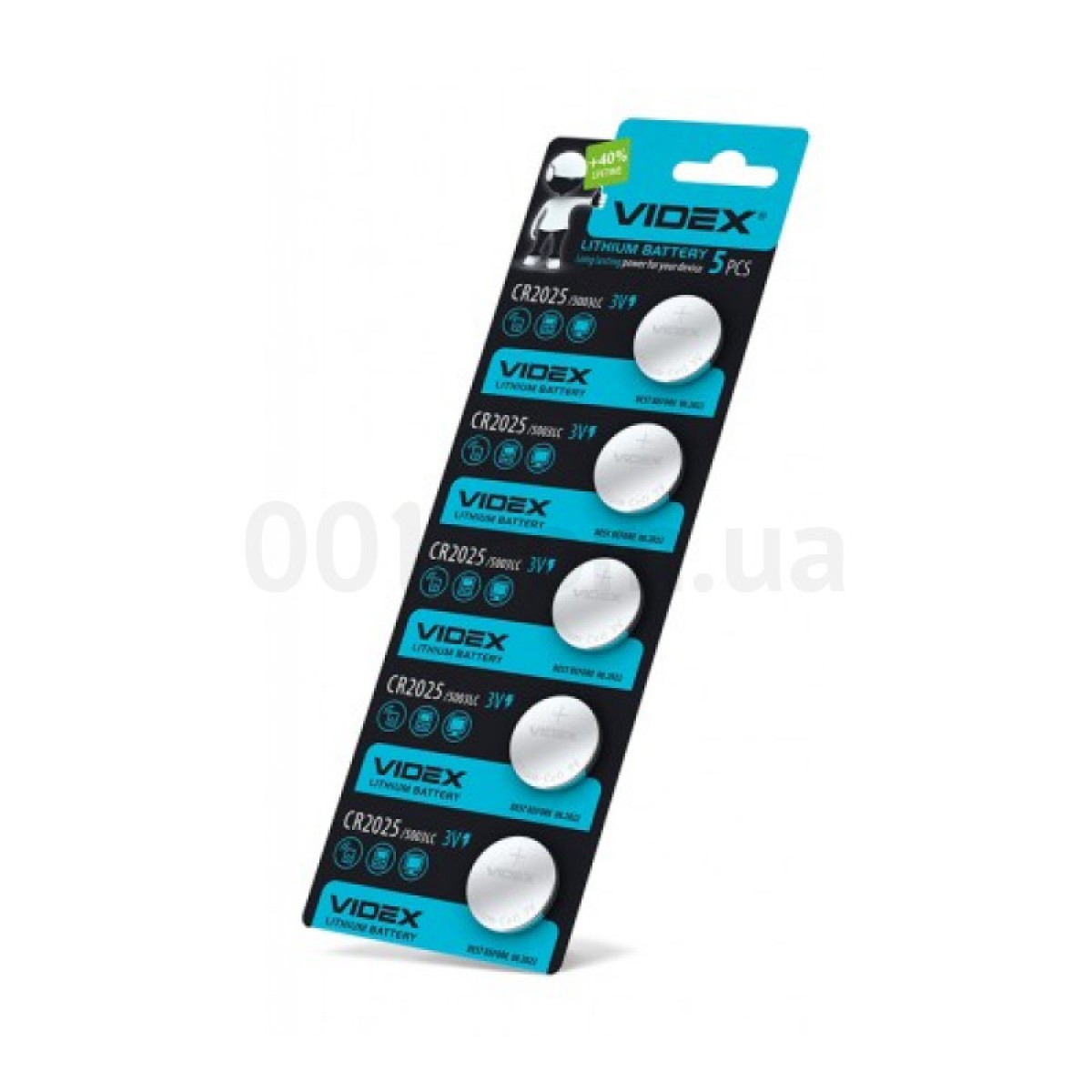 Батарейка літієва CR2025 упаковка blister 5 шт., VIDEX 256_256.jpg
