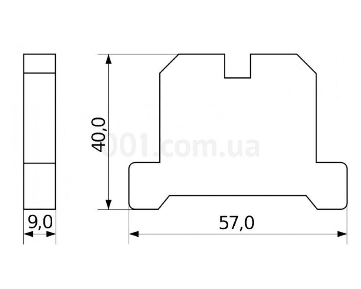 Гвинтовий заземлюючий контактний затискач JB(ЕК) 6/35 на DIN-рейку, АСКО-УКРЕМ 98_78.jpg - фото 2