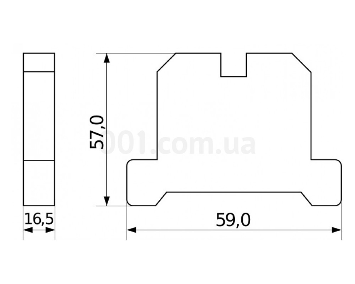 Гвинтовий заземлюючий контактний затискач JB(ЕК) 35/35 на DIN-рейку, АСКО-УКРЕМ 98_78.jpg - фото 2