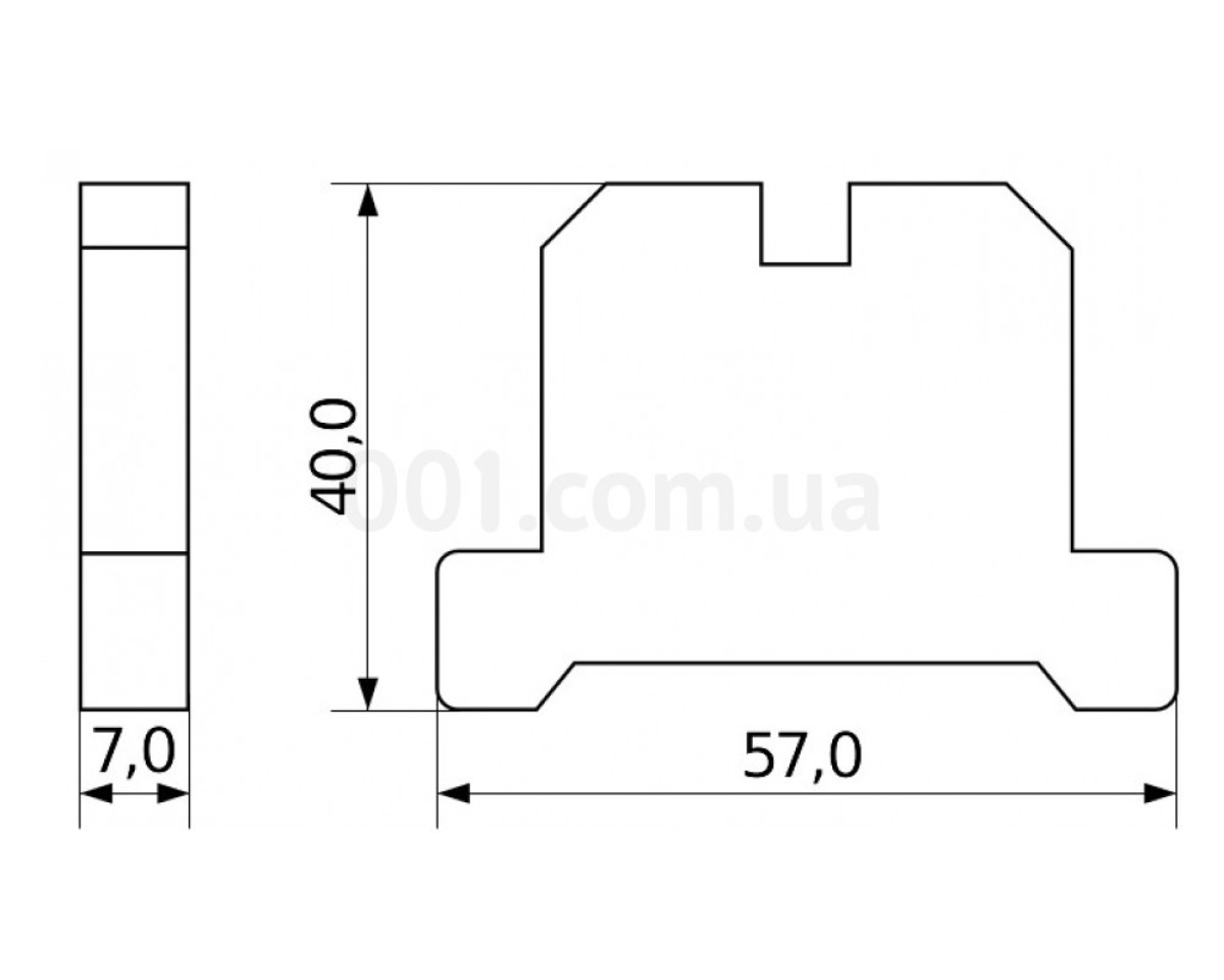 Гвинтовий заземлюючий контактний затискач JB(ЕК) 2,5/35 на DIN-рейку, АСКО-УКРЕМ 98_78.jpg - фото 2