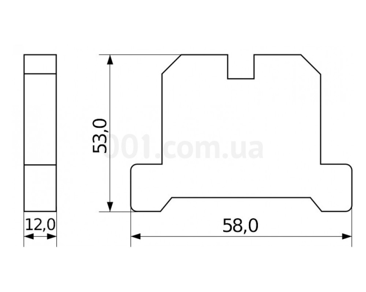 Гвинтовий заземлюючий контактний затискач JB(ЕК) 16/35 на DIN-рейку, АСКО-УКРЕМ 98_78.jpg - фото 2