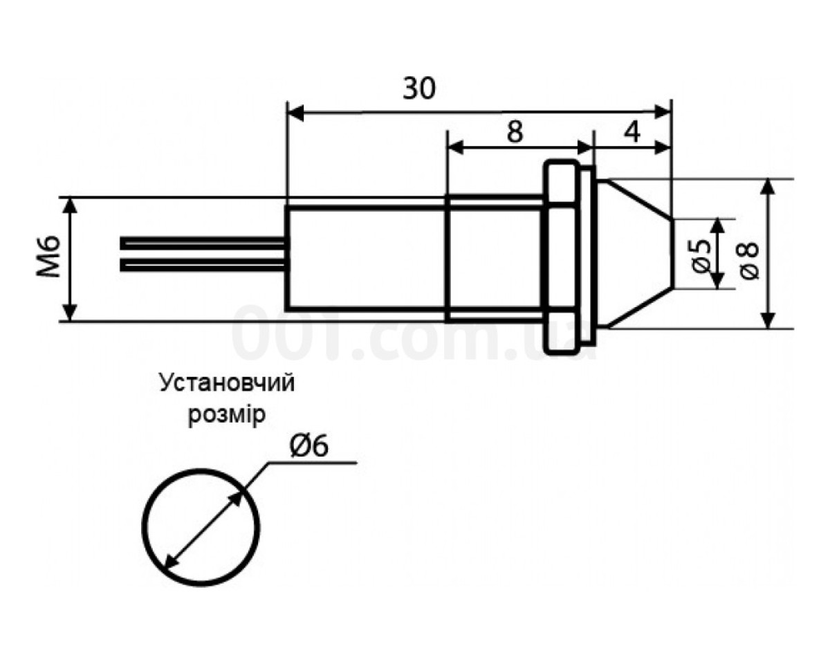 Светосигнальная арматура AD22C-6 белая 24В AC/DC, АСКО-УКРЕМ 98_78.jpg - фото 2