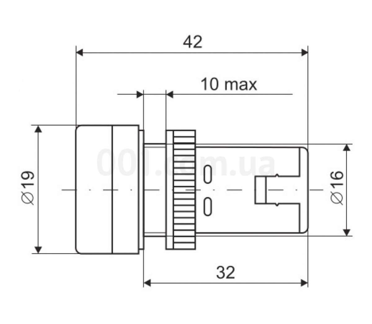 Лампа AD-16DS LED-матрица d16 мм красная 24В AC/DC, IEK 98_85.jpg - фото 3