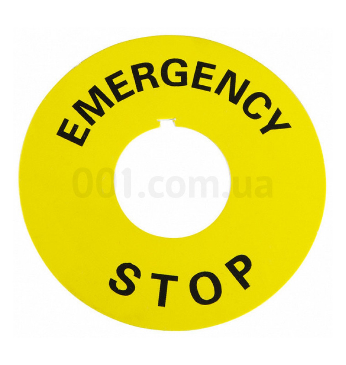 Бирка маркувальна «EMERGENCY STOP» жовта для кнопок ∅22 мм, АСКО-УКРЕМ 98_103.jpg - фото 2