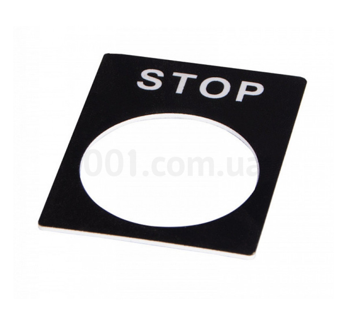 Бирка маркировочная «STOP» черная для кнопок ∅22 мм, АСКО-УКРЕМ 256_240.jpg