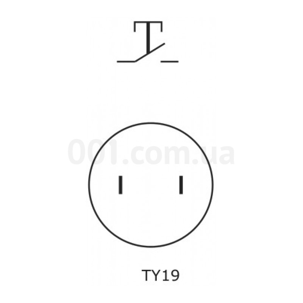 Кнопка металлическая (1НО) TY19-211P Pcb, АСКО-УКРЕМ 98_98.jpg - фото 2