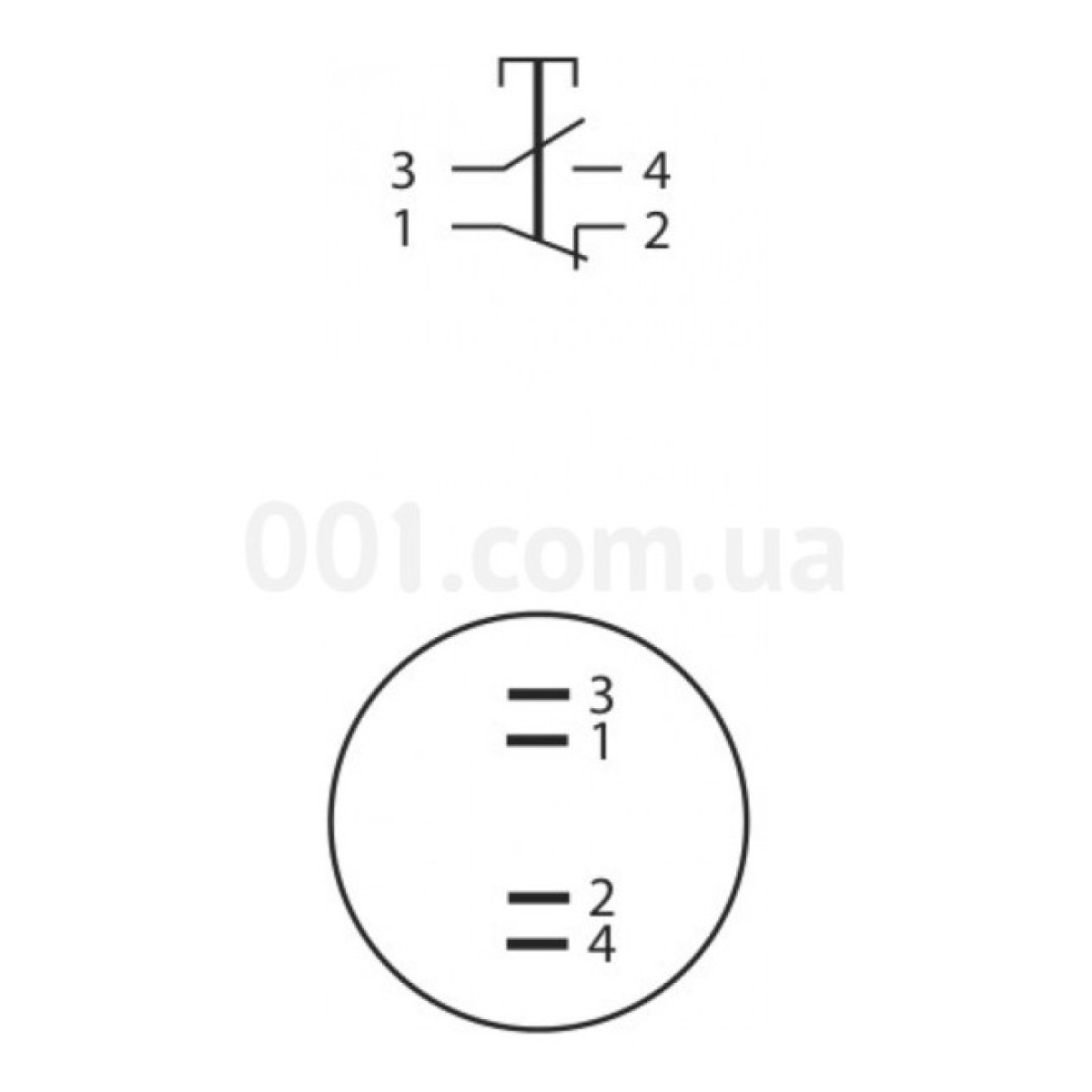 Кнопка металлическая (1НО+1НЗ) TYJ22-211, АСКО-УКРЕМ 98_98.jpg - фото 2