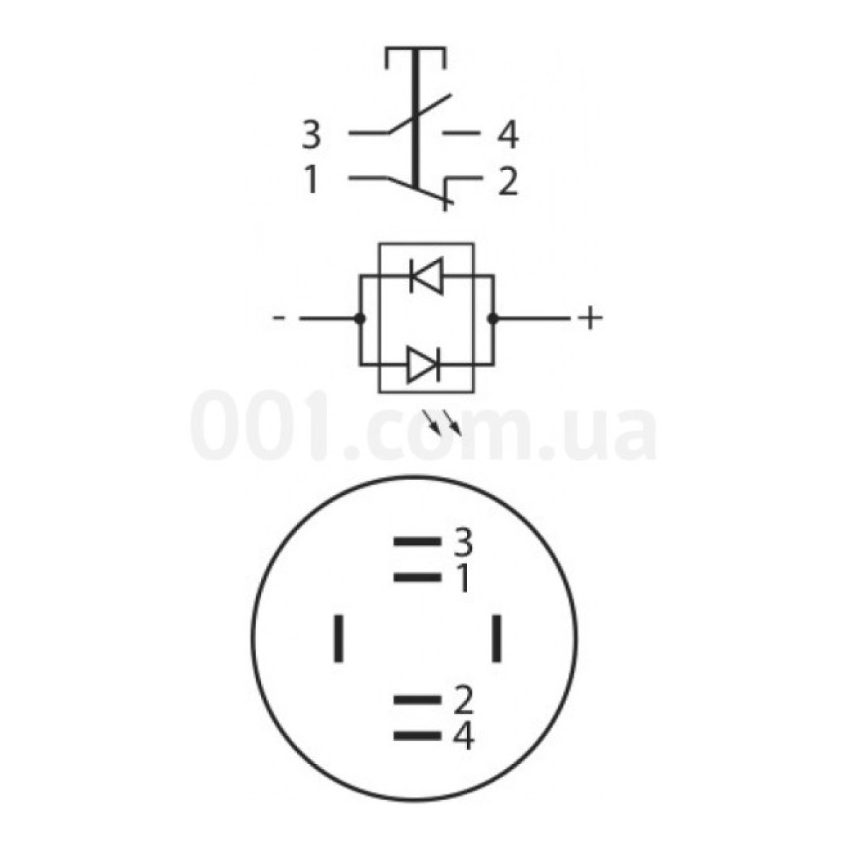 Кнопка металлическая с подсветкой (1НО+1НЗ) 220В желтая TYJ22-271, АСКО-УКРЕМ 98_98.jpg - фото 2