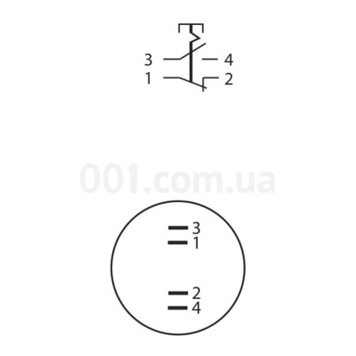 Кнопка металлическая с фиксацией (1НО+1НЗ) TYJ22-321, АСКО-УКРЕМ 98_98.jpg - фото 3