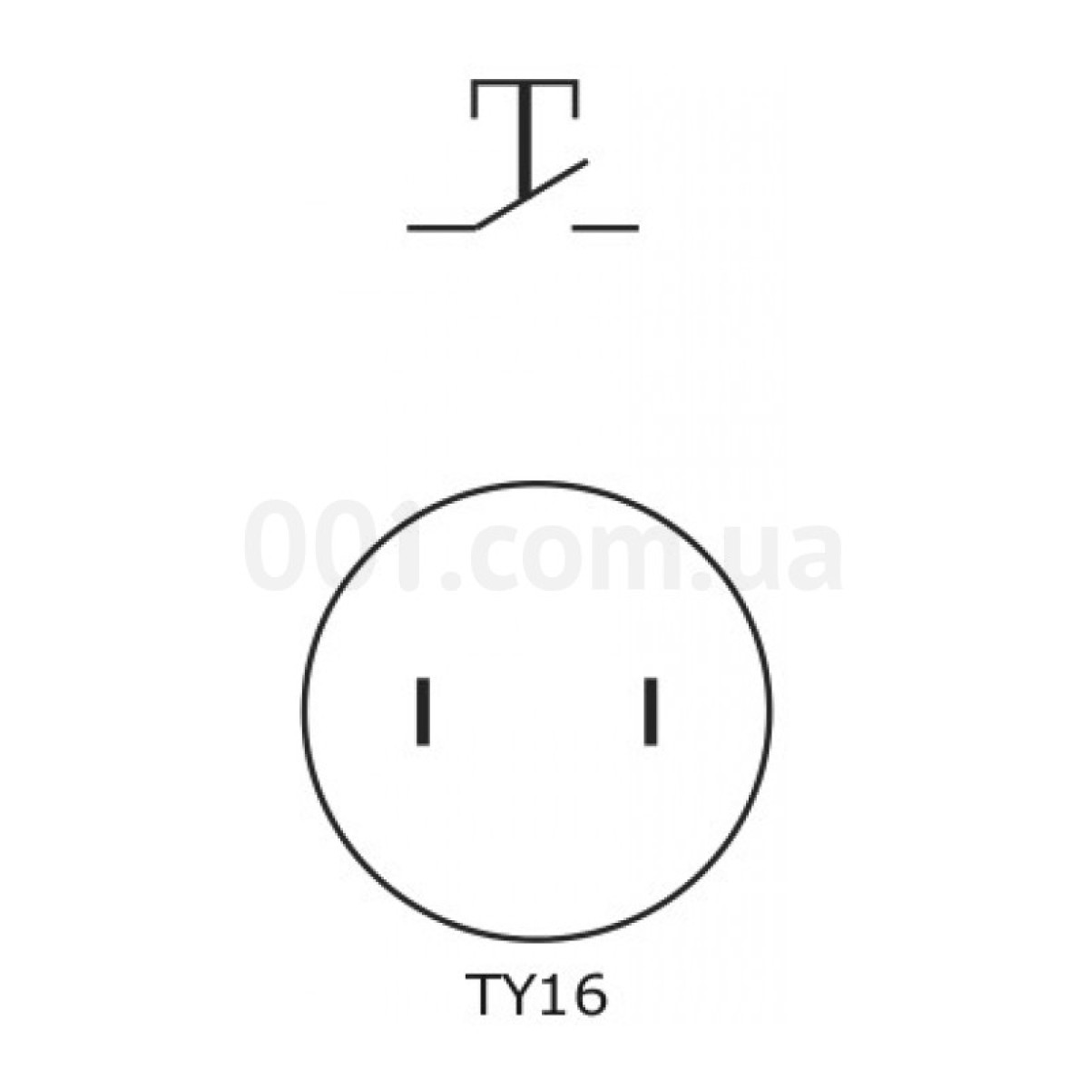 Кнопка металева (1НВ) TY16-231P Pcb, АСКО-УКРЕМ 98_98.jpg - фото 2