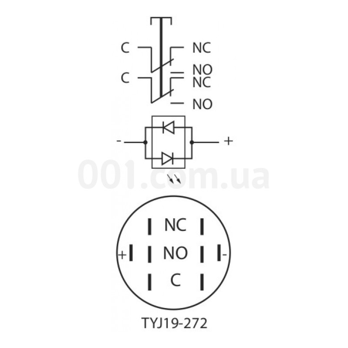 Кнопка металлическая с подсветкой (2НО+2НЗ) 220В желтая TYJ19-272, АСКО-УКРЕМ 98_98.jpg - фото 3