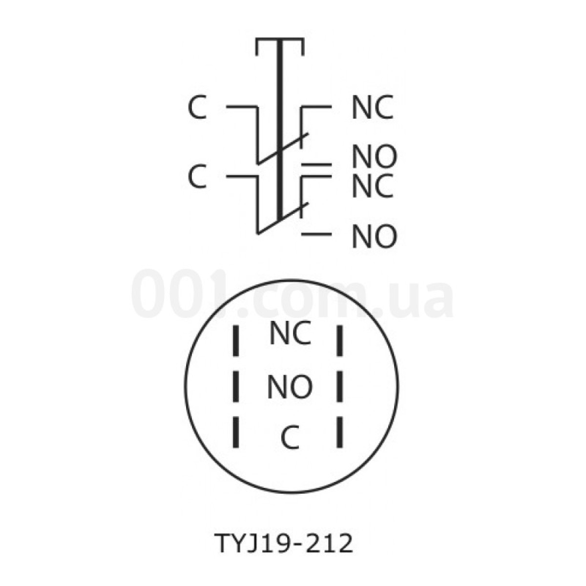 Кнопка металева (2НВ+2НЗ) TYJ19-212, АСКО-УКРЕМ 98_98.jpg - фото 3