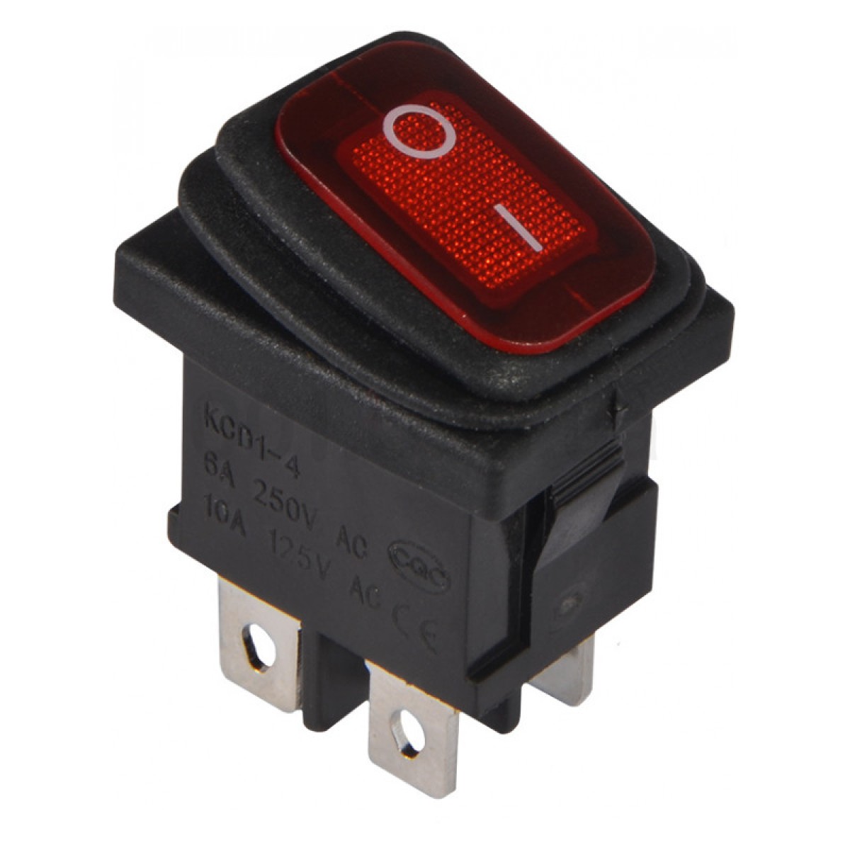 Переключатель KCD1-4-201WN R/B 2-полюсный черный с красной клавишей с подсветкой IP65, АСКО-УКРЕМ 256_256.jpg