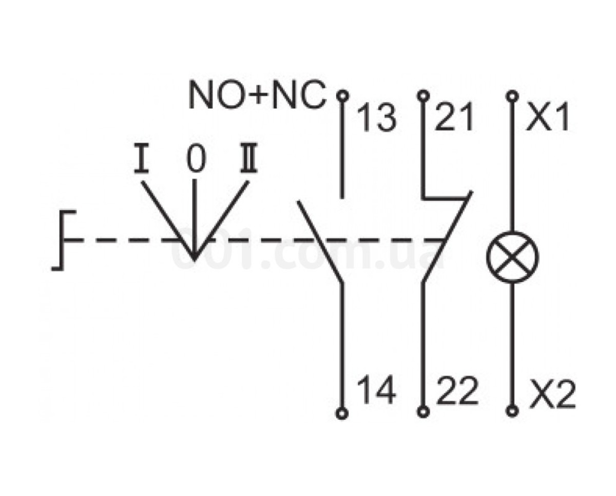 Переключатель ANCLR-22-3 на 3 фиксированных положения I-O-II неон красный 240В 1з+1р, IEK 98_79.jpg - фото 2