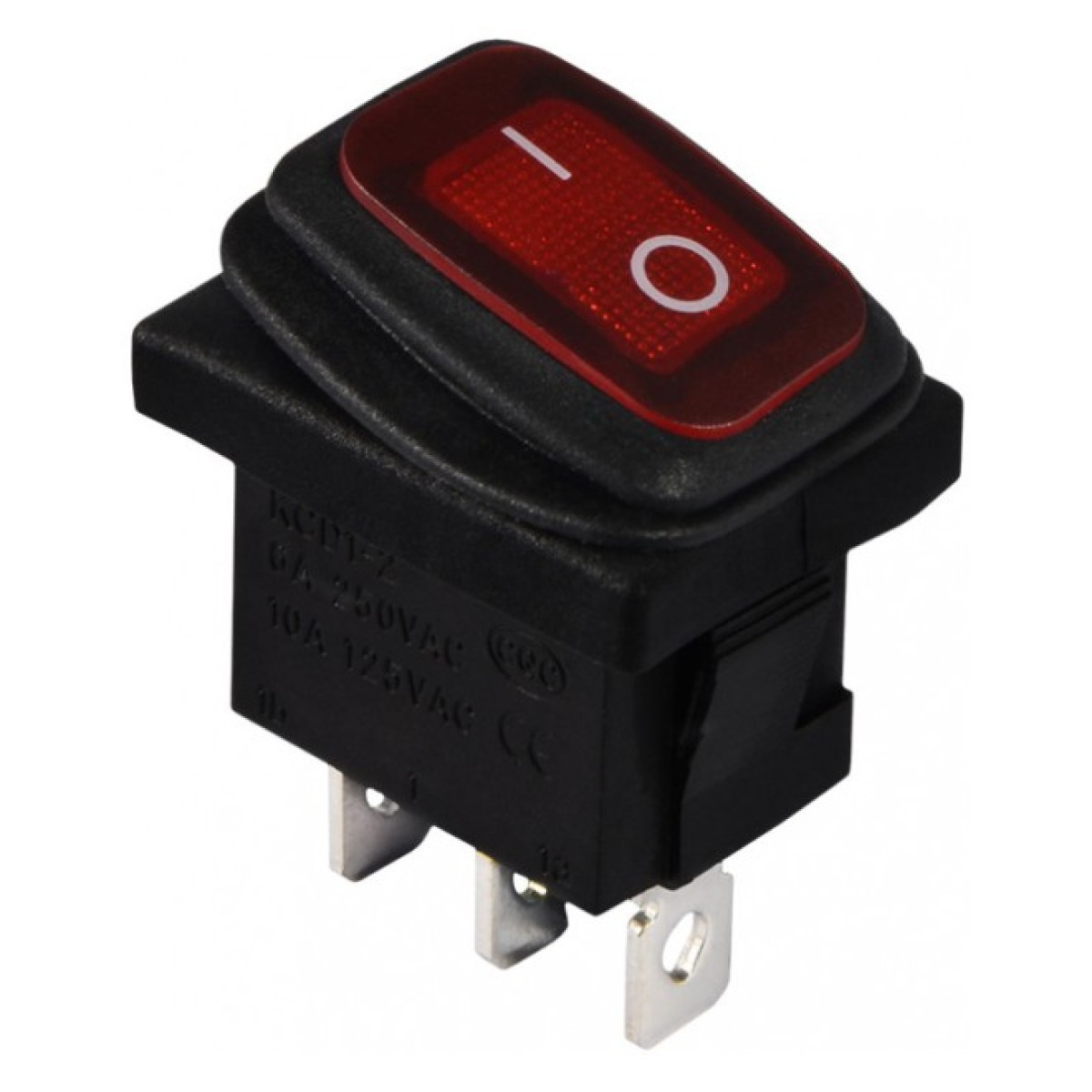 Переключатель KCD1-2-101WN R/B черный с красной клавишей с подсветкой IP65, АСКО-УКРЕМ 256_256.jpg