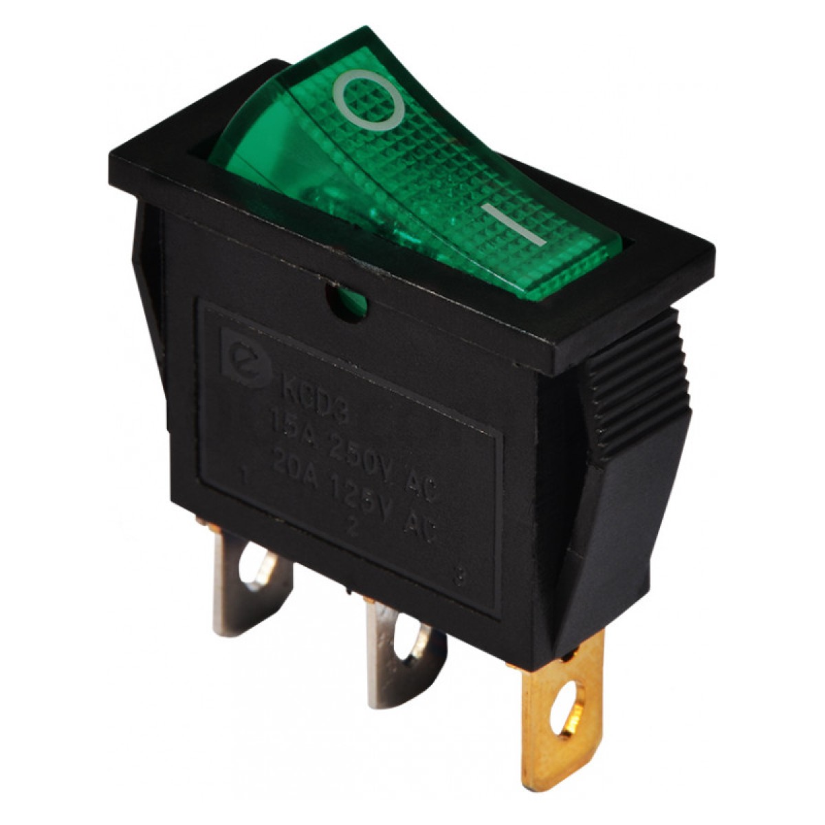 Переключатель KCD3-101N GR/B черный с зеленой клавишей с подсветкой, АСКО-УКРЕМ 256_256.jpg