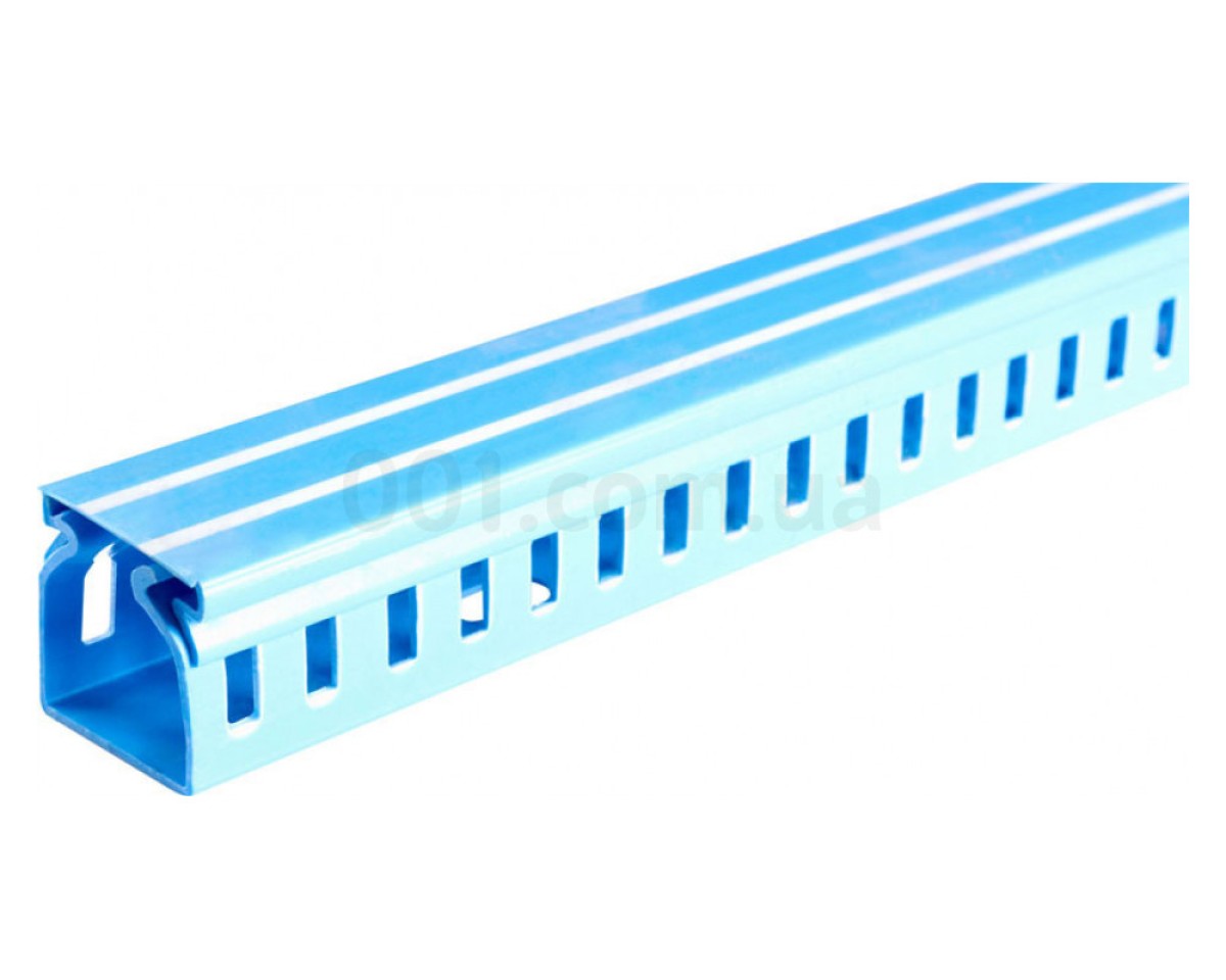 Короб пластиковый перфорированный e.trunking.perf.stand.25.60 25×60мм голубой 2м, E.NEXT 256_205.jpg