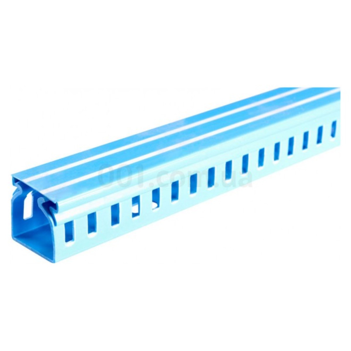 Короб пластиковый перфорированный e.trunking.perf.stand.25.25 25×25мм голубой 2м, E.NEXT 98_98.jpg