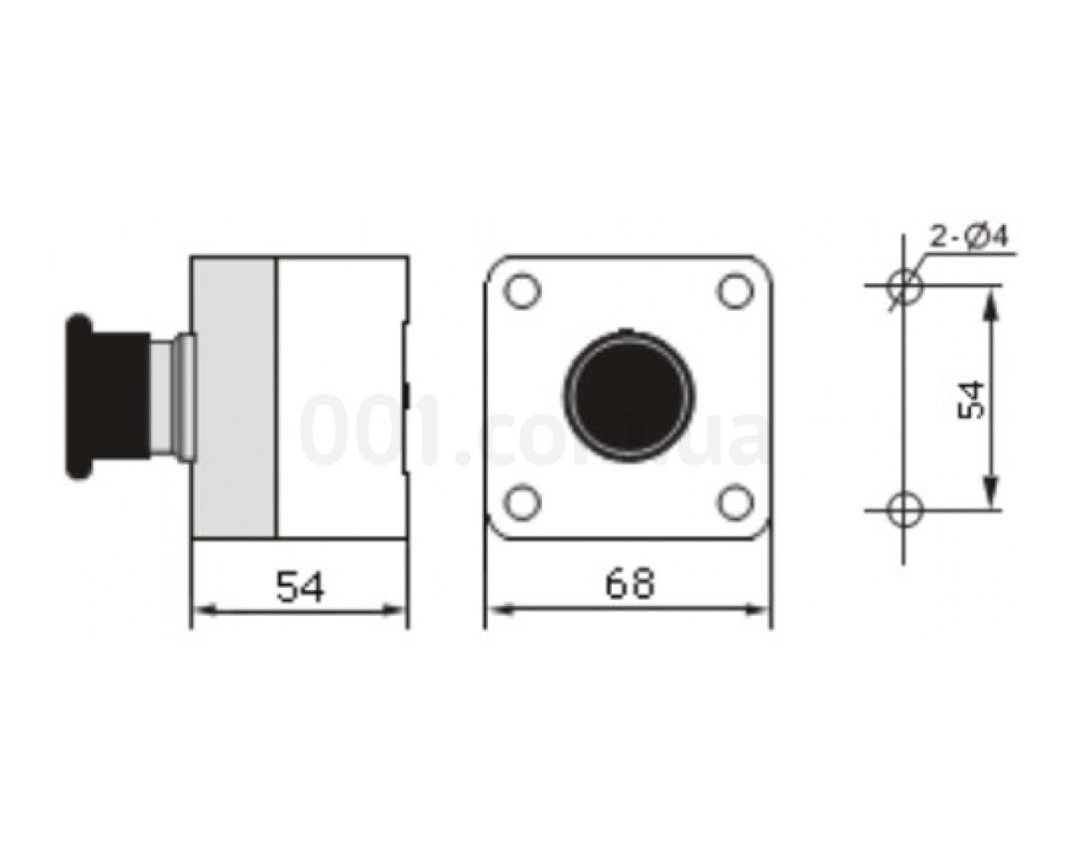 Пост кнопковий одномісний перемикач на 2 положення (O-I) XAL-D134H29, АСКО-УКРЕМ 98_78.jpg - фото 2