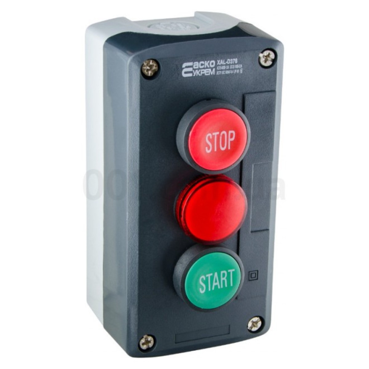 Пост кнопочный трехместный «ПУСК-СТОП-Сигнальная лампа» XAL-D376, АСКО-УКРЕМ 256_256.jpg