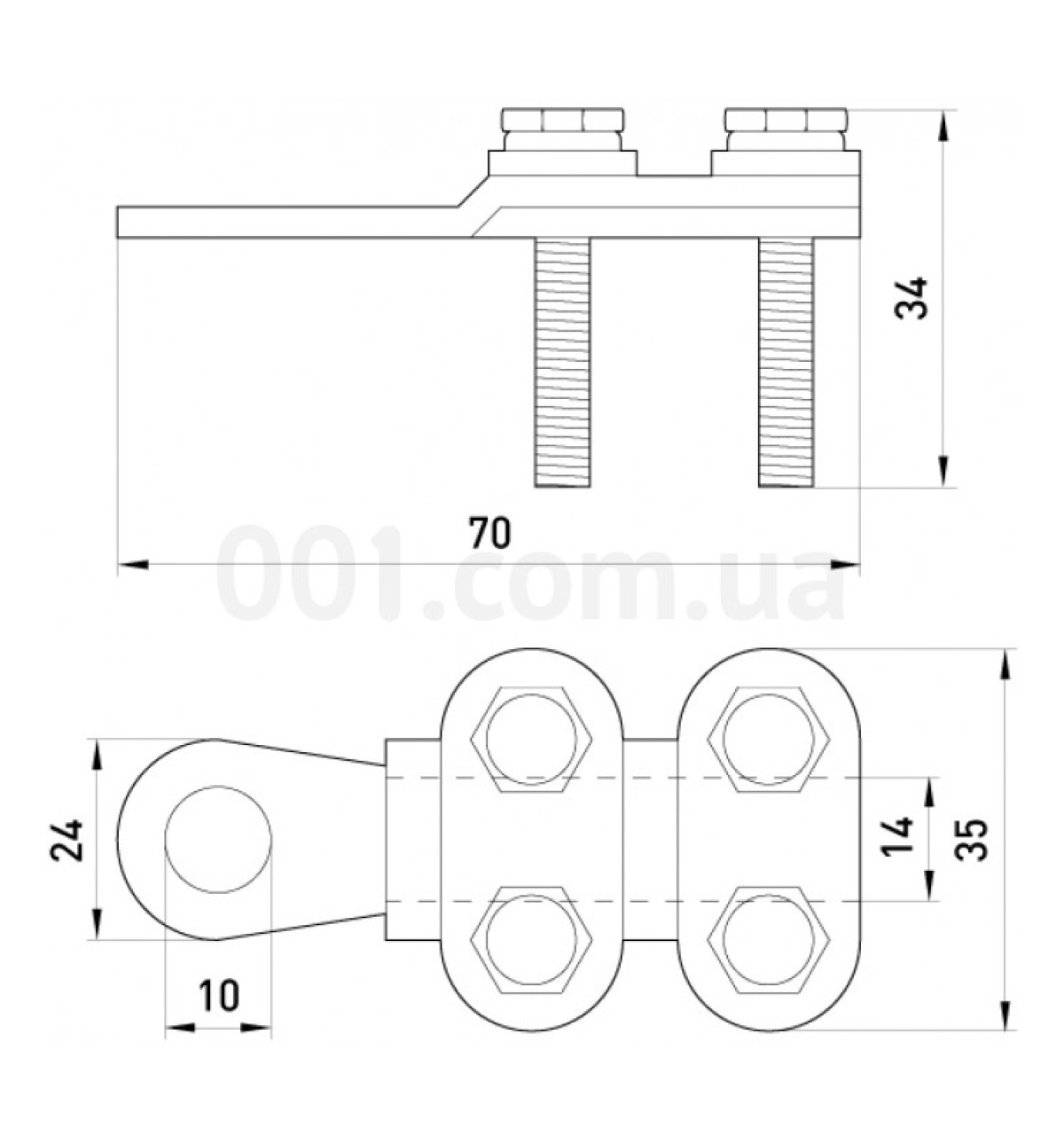 Накінечник e.end.stand.clamp.70.95 мідний луджений кабельний на гвинтах, E.NEXT 98_105.jpg - фото 2