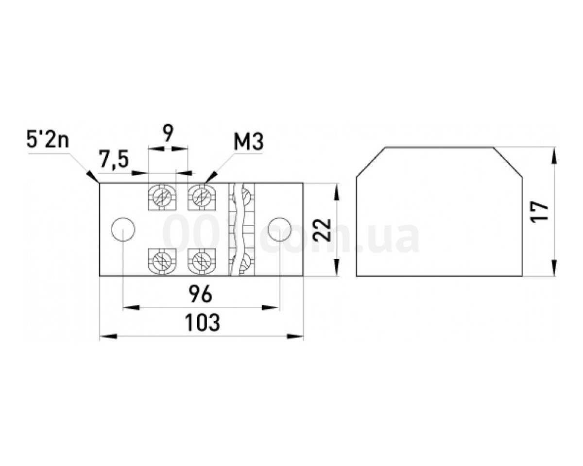 Колодка клемна захищена 15А (10 клем) e.tc.protect.15.10, E.NEXT 98_78.jpg - фото 2