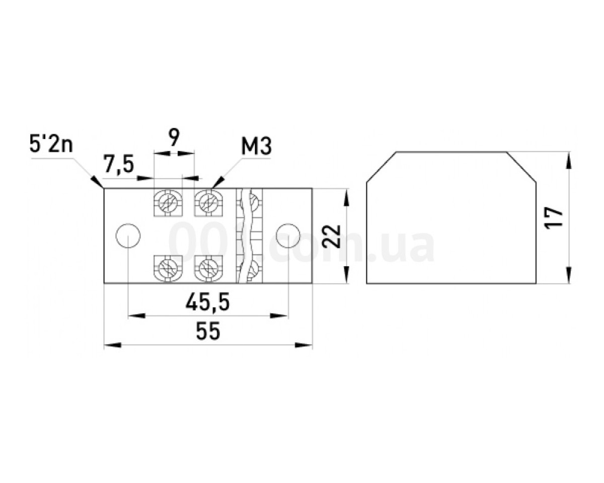 Колодка клемна захищена 15А (4 клеми) e.tc.protect.15.4, E.NEXT 98_78.jpg - фото 2