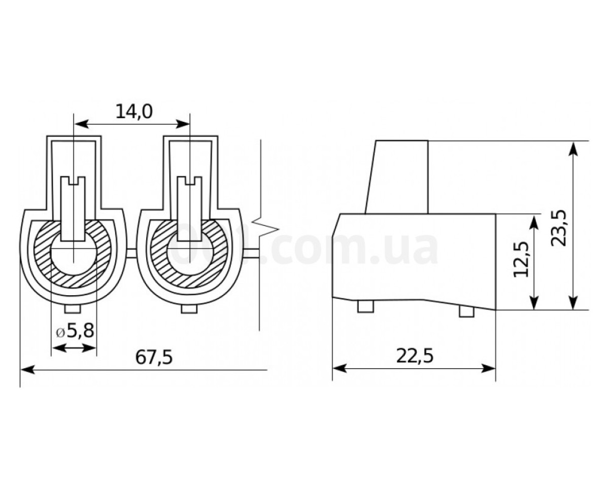 Клеммный зажим концевой (5×1) 6 мм², АСКО-УКРЕМ 98_78.jpg - фото 2