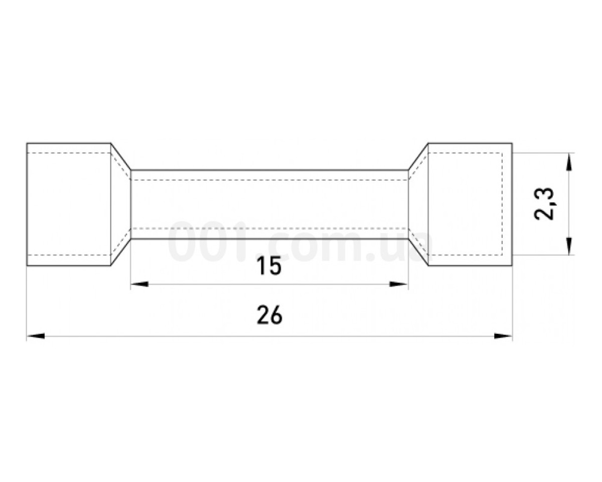 Гильза соединительная изолированная 1.5-2.5 мм² красная (упаковка 100 шт.) e.splice.stand.bv.2.red, E.NEXT 98_78.jpg - фото 2