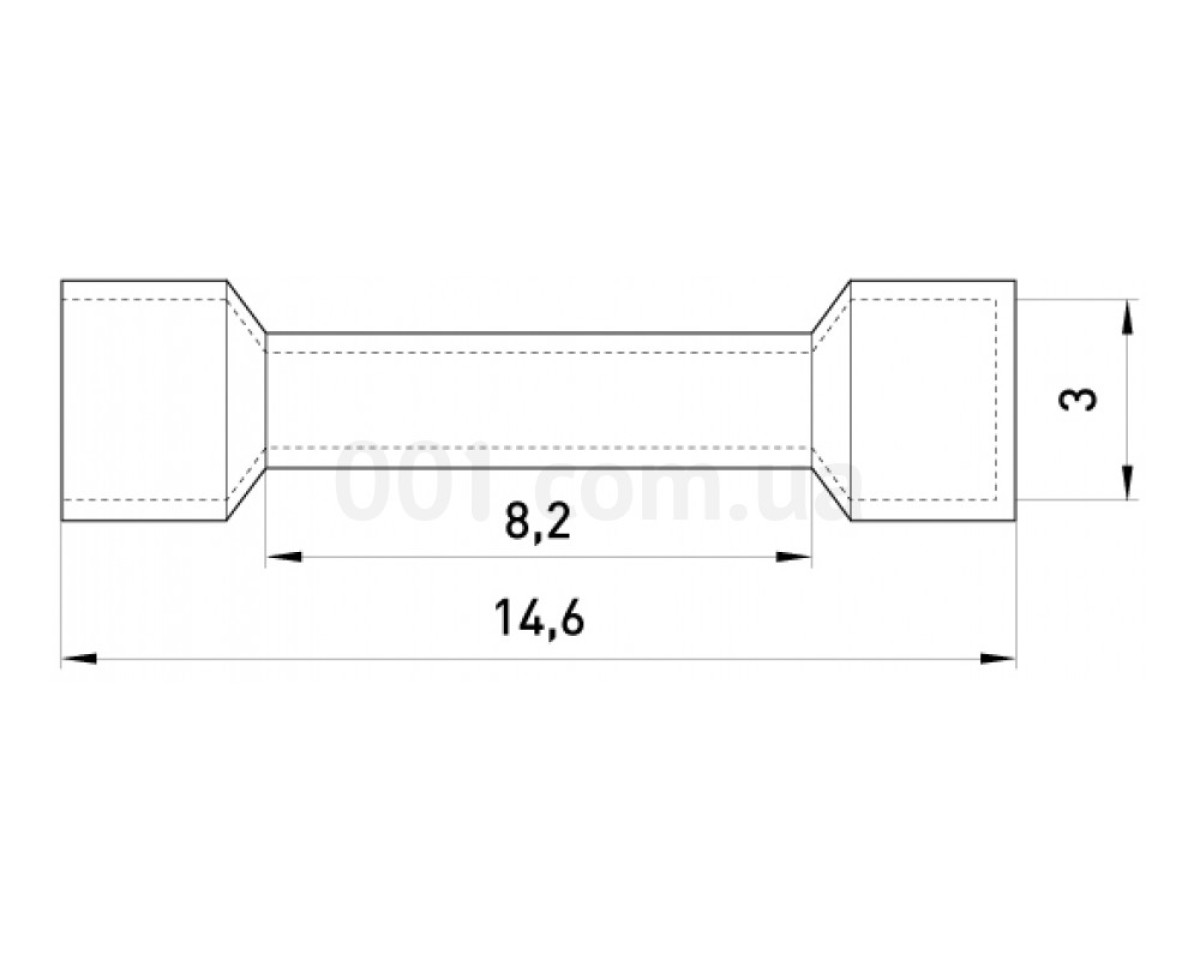Гильза соединительная изолированная 4-6 мм² красная (упаковка 100 шт.) e.splice.stand.bv.5.red, E.NEXT 98_78.jpg - фото 2