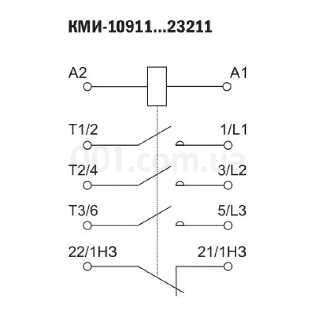 Контактор малогабаритный КМИ-10911 9 А 230 В/AC3 1НЗ, IEK 98_98.jpg - фото 2
