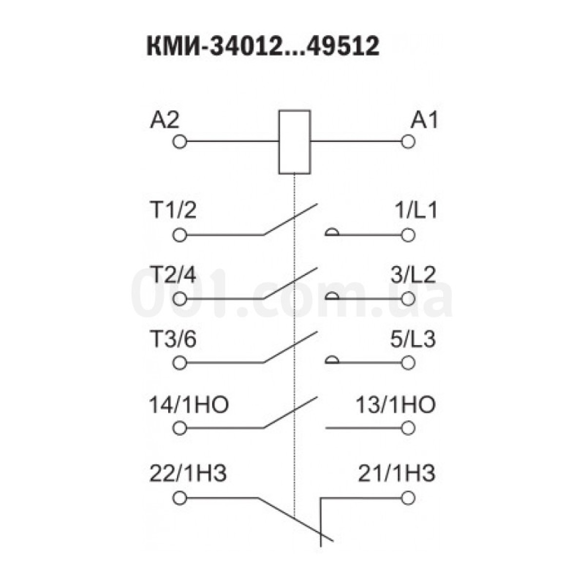 Контактор малогабаритный КМИ-34012 40 А 400 В/AC3 1НО+1НЗ, IEK 98_98.jpg - фото 2