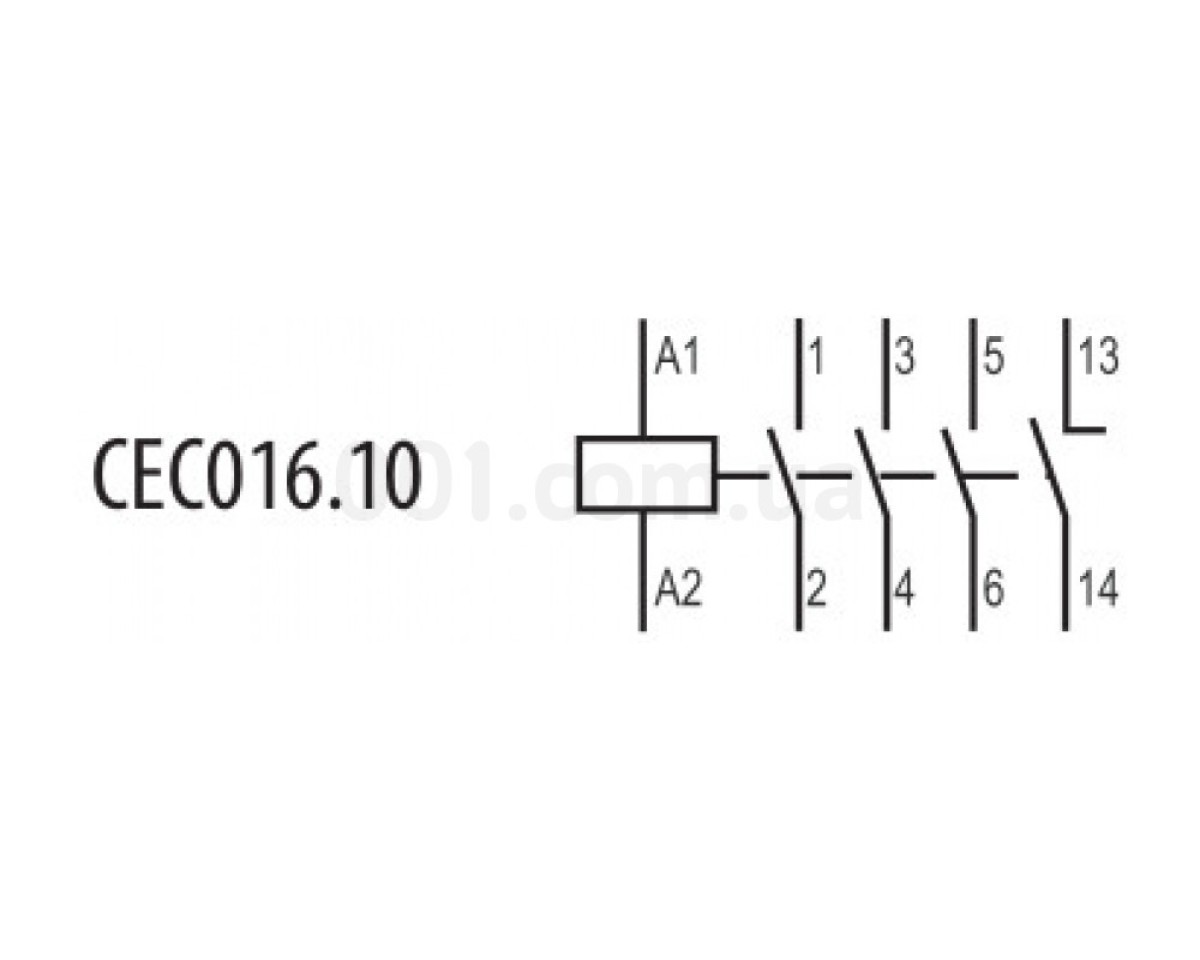 Контактор миниатюрный CEC 16.10 230V/AC 16A 7,5kW AC3, ETI 98_78.jpg - фото 4