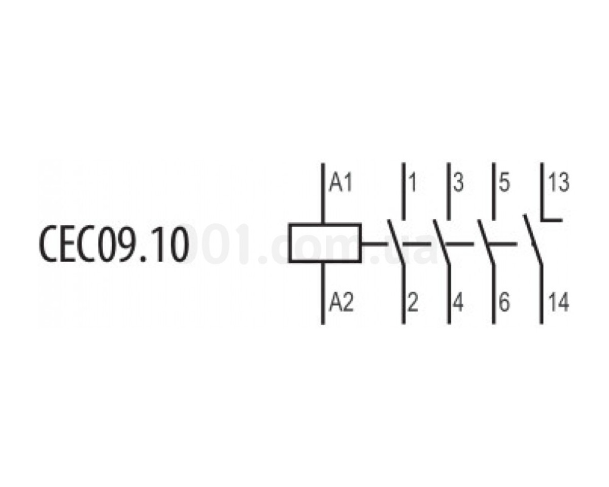 Контактор миниатюрный CEC 09.10 24V/AC 9A 4kW AC3, ETI 98_78.jpg - фото 2