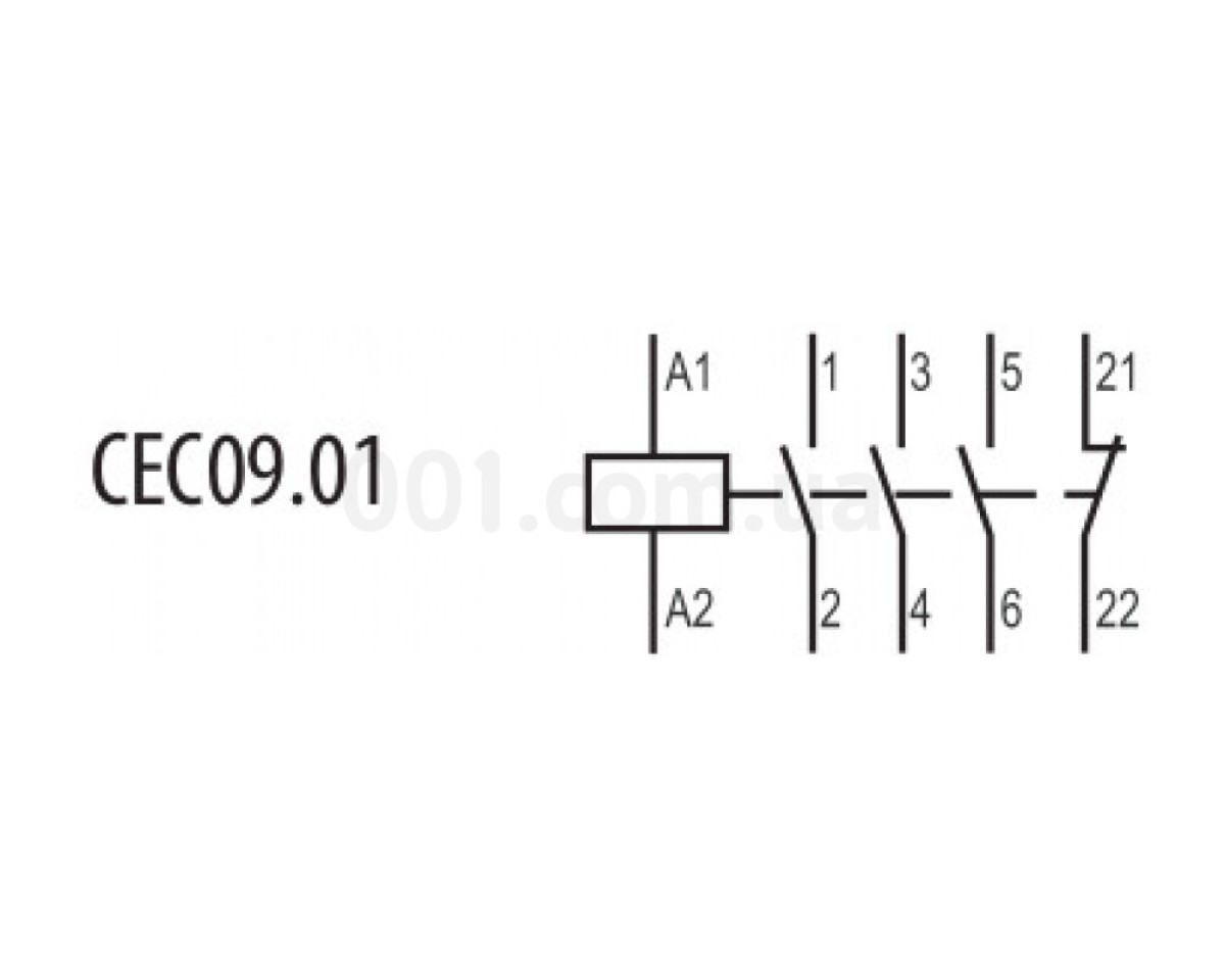 Контактор миниатюрный CEC 09.01 230V/AC 9A 4kW AC3, ETI 98_78.jpg - фото 2