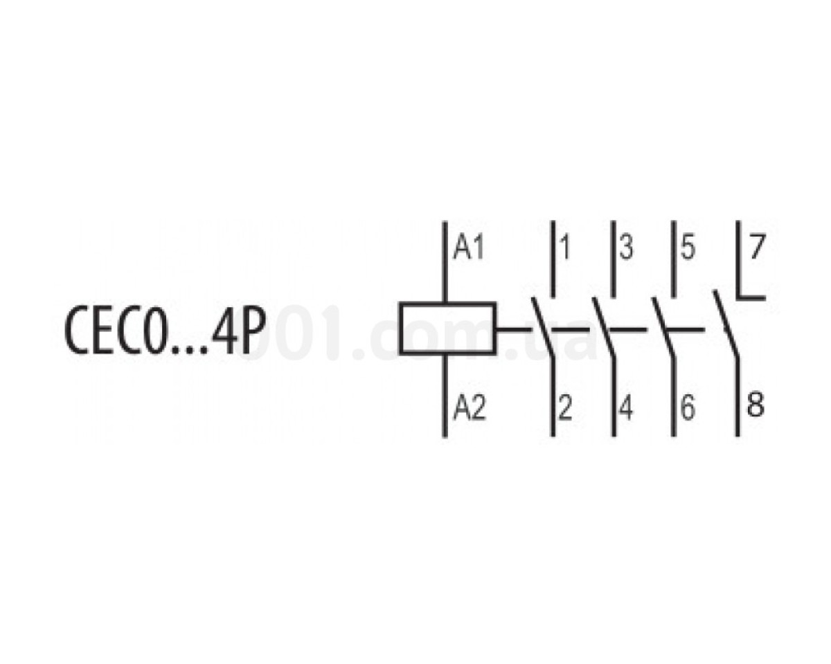 Контактор миниатюрный CEC 09.4Р 24V/DC 9A 4kW AC3 4p (4НО), ETI 98_78.jpg - фото 3