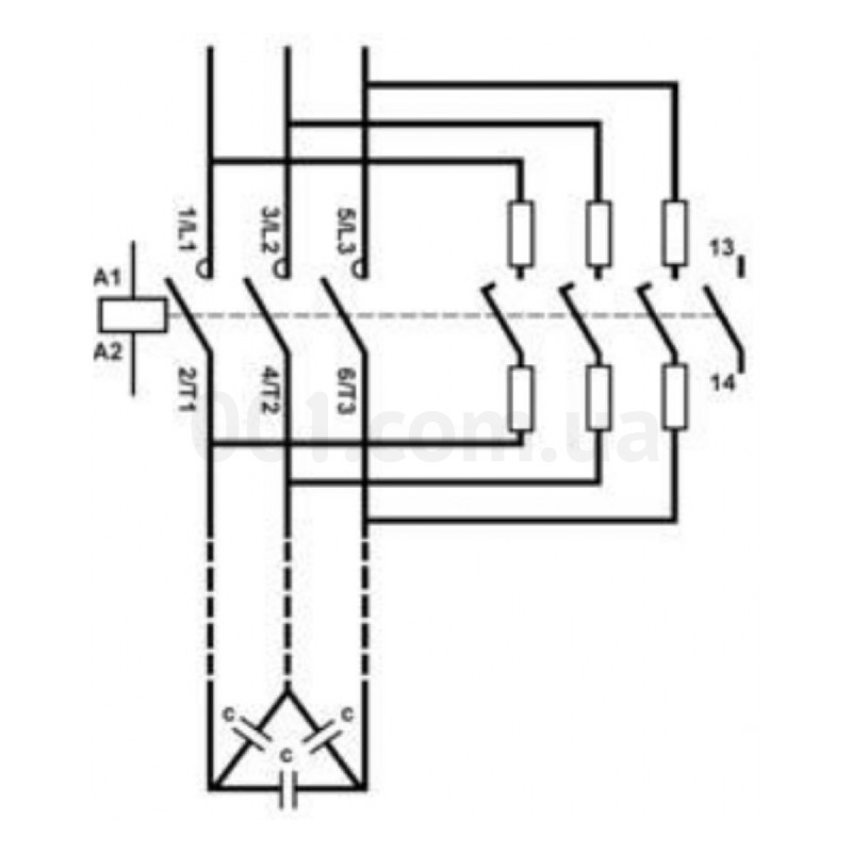 Контактор конденсаторний CEM 32CN.10 25кВАр 400V, ETI 98_98.jpg - фото 2