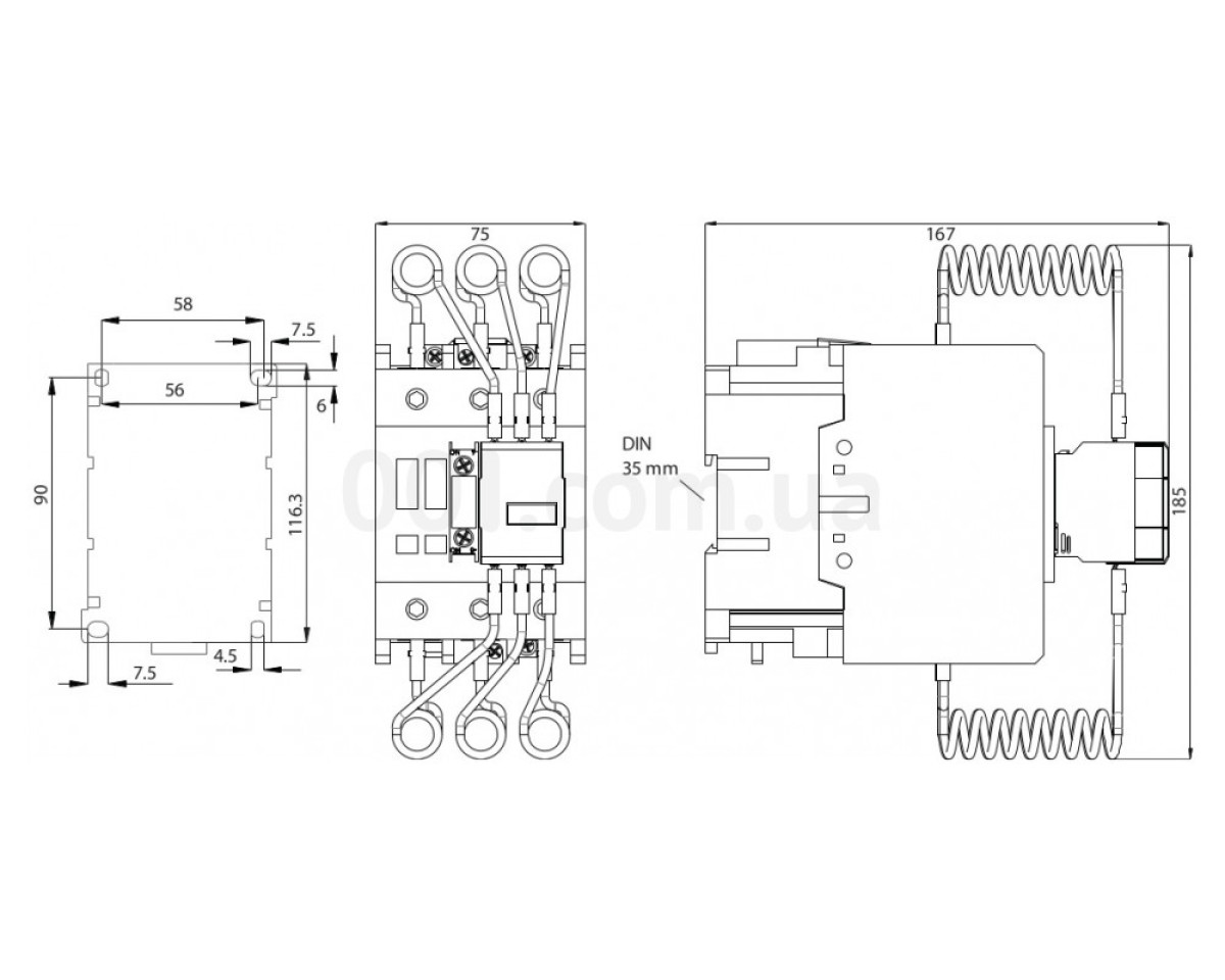 Контактор конденсаторный CEM 80CN.10 61кВАр 400V, ETI 98_78.jpg - фото 3