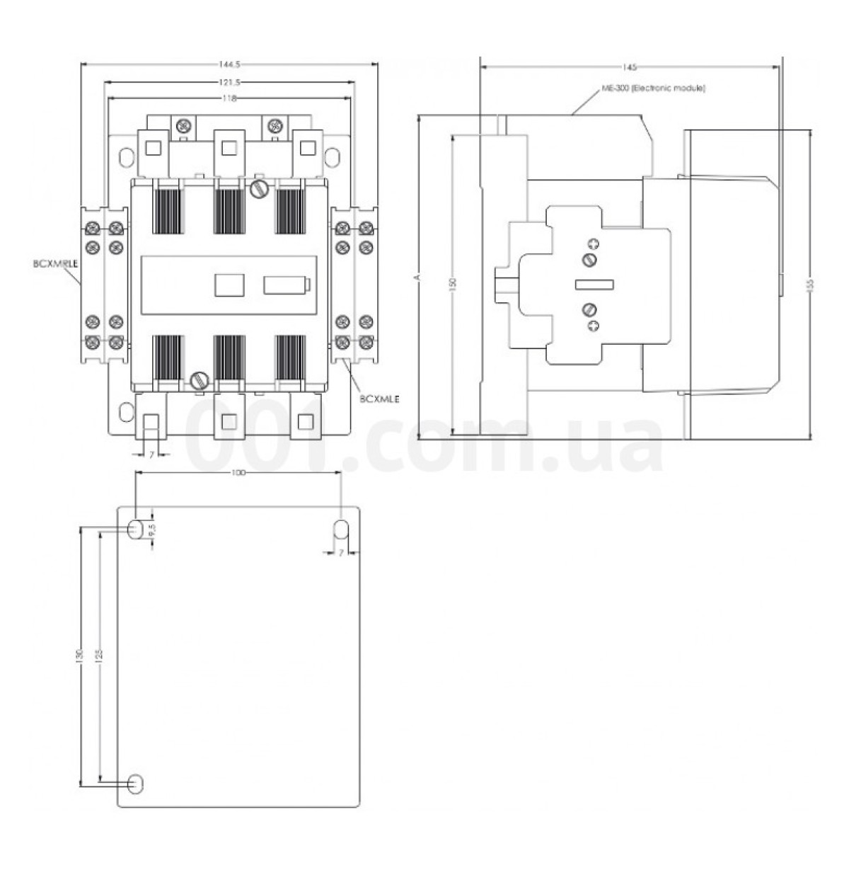 Контактор CEM 150Е.22 250V/AC/DC 150A 75kW AC3, ETI 98_100.jpg - фото 3