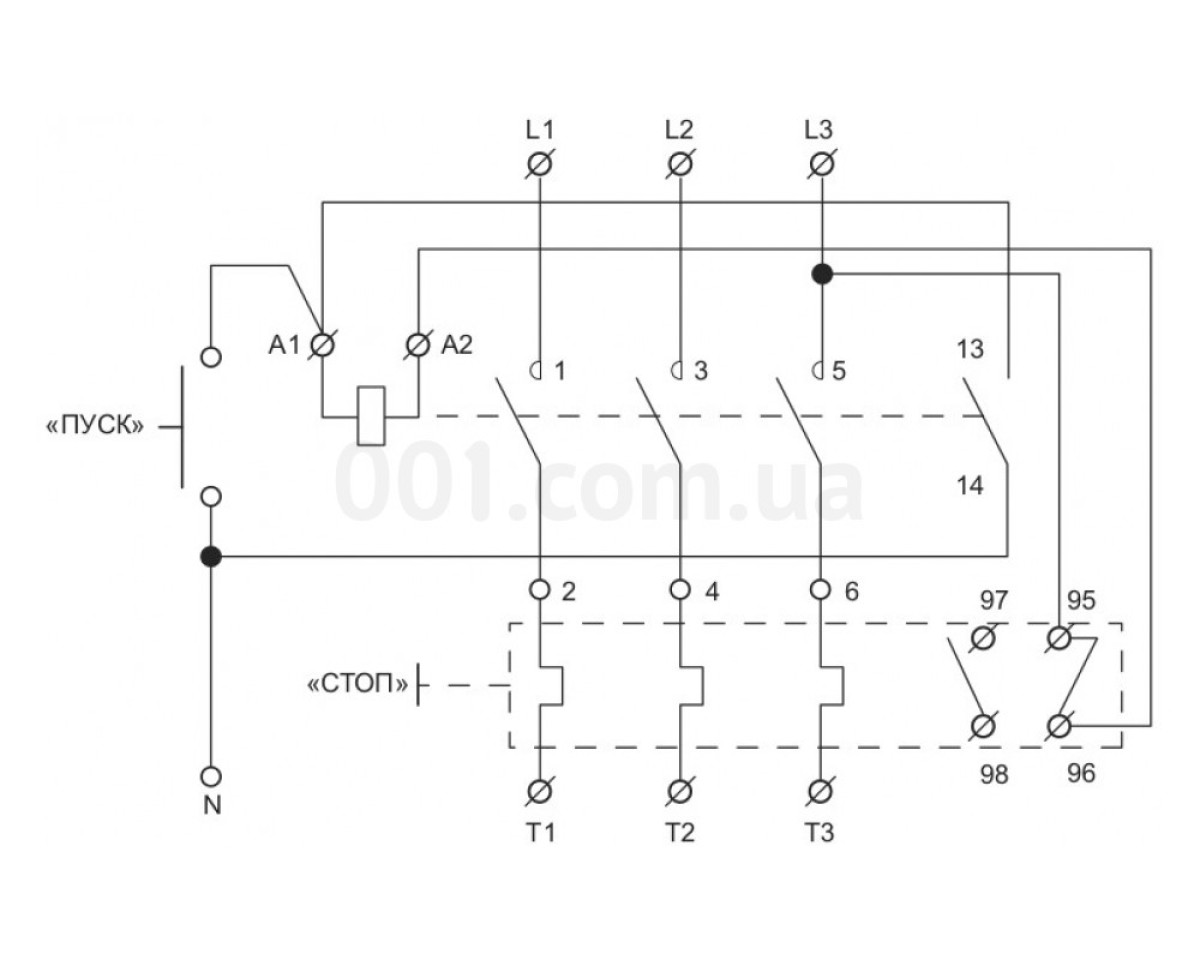 Контактор ПМК 65 (LE1-D65) 65А 380В/AC в оболочке с тепловым реле РТ-3359, АСКО-УКРЕМ 98_78.jpg - фото 2