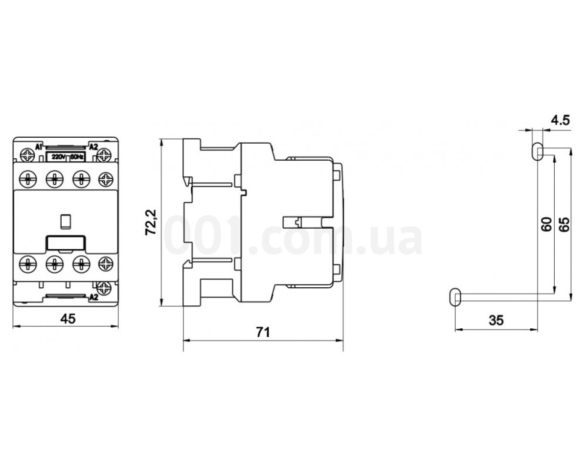 Контактор конденсаторний CEM 5CK.01 5кВАр 400-440V, ETI 98_78.jpg - фото 2