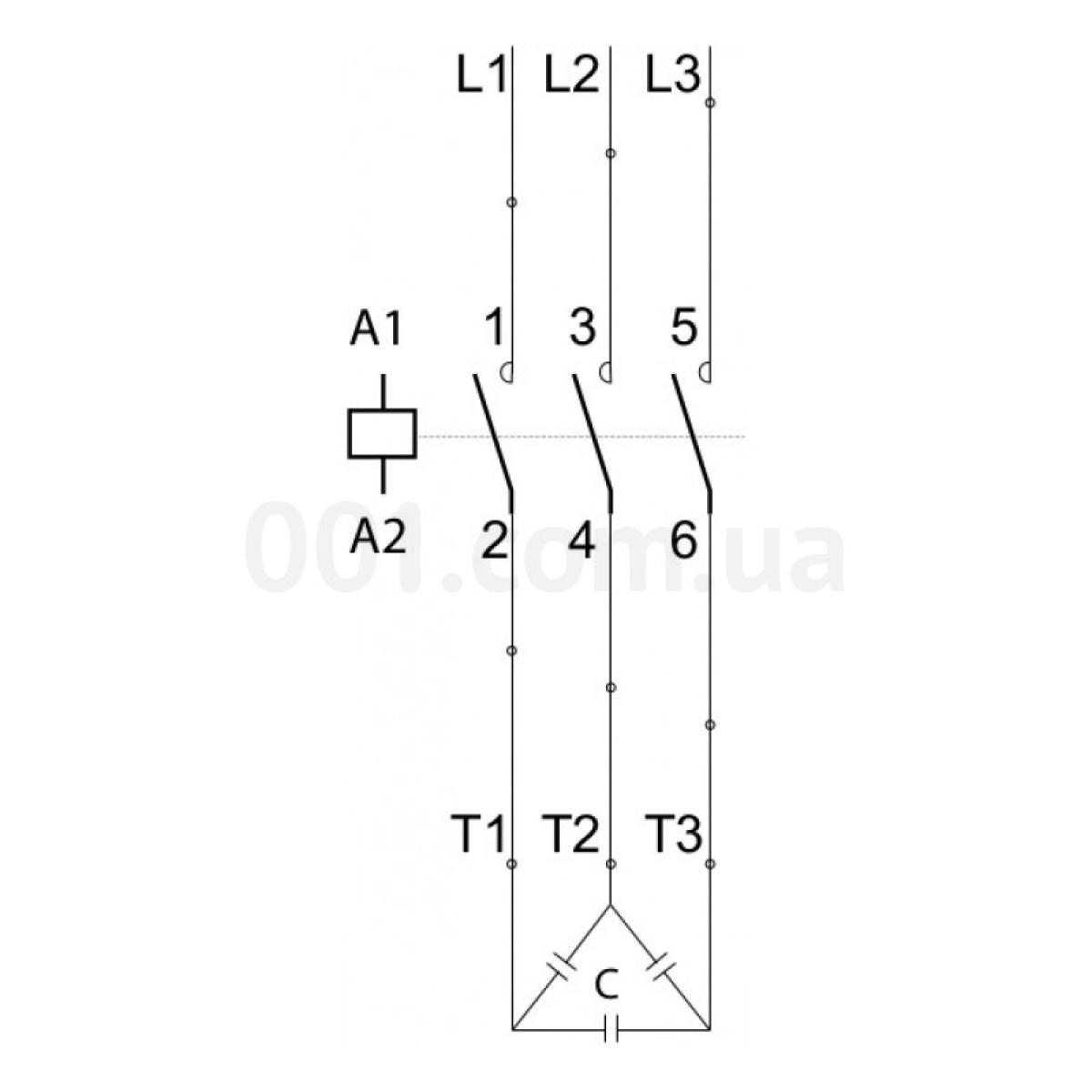 Контактор конденсаторный CEM 7,5CK.00 7.5кВАр 400-440V, ETI 98_98.jpg - фото 3