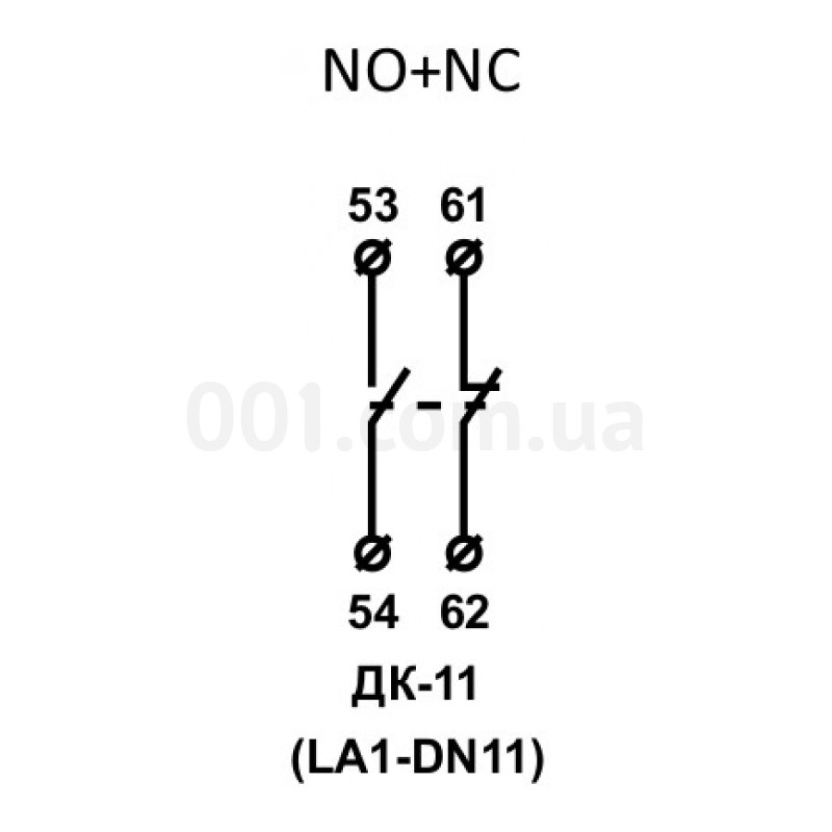 Додаткові контакти ДК-11 (LA1-DN11) 1НО+1НЗ, АСКО-УКРЕМ 98_98.jpg - фото 3